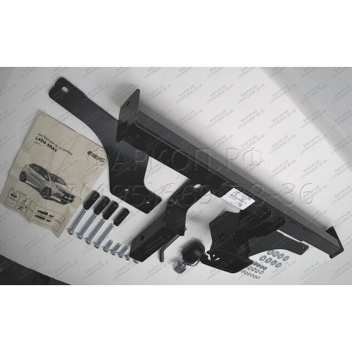 F.6017.008 BERG Фаркоп на Lada XRay 2016-2022 (вкл. Cross) без подрезки бампера. Тип шара: E. Нагрузки: 1100/75 кг, масса фаркопа 14 кг (без электрики в комплекте)