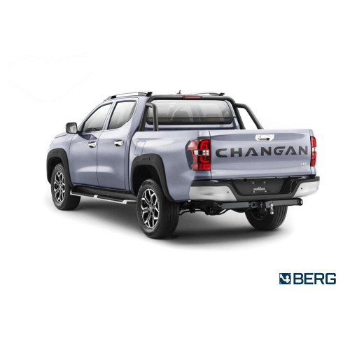F.6116.002 BERG Фаркоп на Changan Hunter Plus 2023- без снятия и подрезки бампера. Тип шара: E. Нагрузки: 3500/100 кг, масса фаркопа 29,7 кг (без электрики в комплекте)