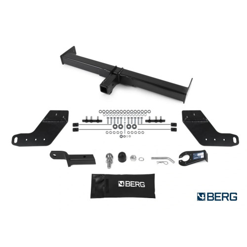 F.6116.002 BERG Фаркоп на Changan Hunter Plus 2023- без снятия и подрезки бампера. Тип шара: E. Нагрузки: 3500/100 кг, масса фаркопа 29,7 кг (без электрики в комплекте)