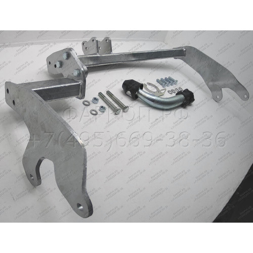 F083A GALIA Полностью оцинкованный фаркоп на Ford Tourneo Connect 2002-2014, Transit Connect 2002-2014. Тип шара: A. Установка без снятия и выреза бампера. Нагрузки: 1200/75 кг, масса фаркопа 15,02 кг