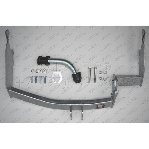 F083A GALIA Полностью оцинкованный фаркоп на Ford Tourneo Connect 2002-2014, Transit Connect 2002-2014. Тип шара: A. Установка без снятия и выреза бампера. Нагрузки: 1200/75 кг, масса фаркопа 15,02 кг