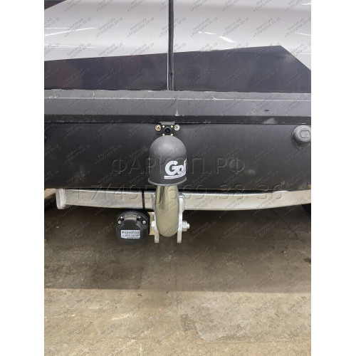 F083A GALIA Полностью оцинкованный фаркоп на Ford Tourneo Connect 2002-2014, Transit Connect 2002-2014. Тип шара: A. Установка без снятия и выреза бампера. Нагрузки: 1200/75 кг, масса фаркопа 15,02 кг