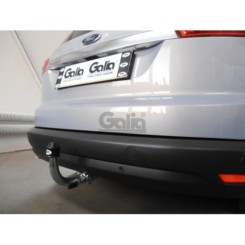 F114A GALIA Полностью оцинкованный фаркоп на Ford Galaxy 2006-2015, Ford S-MAX 2006-2015. Подрозетник убирается за бампер. Тип шара: A. Невидимый вырез бампера. Нагрузки: 1800/100 кг, масса фаркопа 15,12 кг