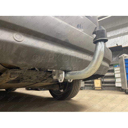 F114A GALIA Полностью оцинкованный фаркоп на Ford Galaxy 2006-2015, Ford S-MAX 2006-2015. Подрозетник убирается за бампер. Тип шара: A. Невидимый вырез бампера. Нагрузки: 1800/100 кг, масса фаркопа 15,12 кг