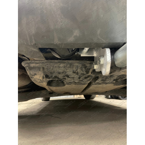 F114A GALIA Полностью оцинкованный фаркоп на Ford Galaxy 2006-2015, Ford S-MAX 2006-2015. Подрозетник убирается за бампер. Тип шара: A. Невидимый вырез бампера. Нагрузки: 1800/100 кг, масса фаркопа 15,12 кг