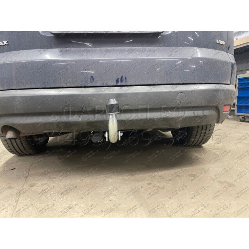F114A GALIA Полностью оцинкованный фаркоп на Ford Galaxy 2006-2015, Ford S-MAX 2006-2015. Подрозетник убирается за бампер. Тип шара: A. Невидимый вырез бампера. Нагрузки: 1800/100 кг, масса фаркопа 15,12 кг