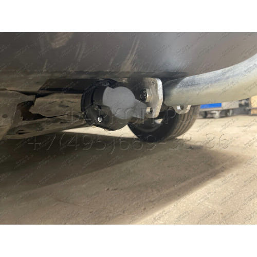 F114A GALIA Полностью оцинкованный фаркоп на Ford Galaxy 2006-2015, Ford S-MAX 2006-2015. Подрозетник убирается за бампер. Тип шара: A. Невидимый вырез бампера. Нагрузки: 1800/100 кг, масса фаркопа 15,12 кг