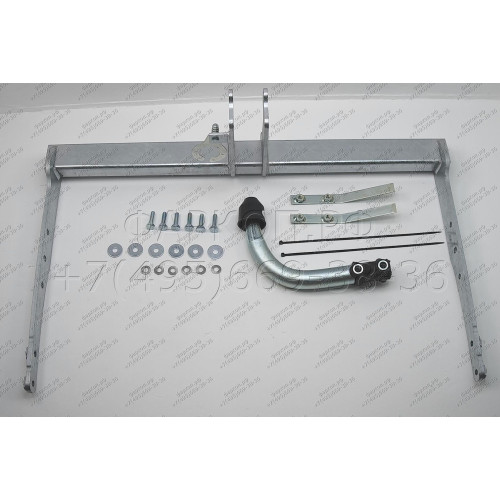 F114A GALIA Полностью оцинкованный фаркоп на Ford Galaxy 2006-2015, Ford S-MAX 2006-2015. Подрозетник убирается за бампер. Тип шара: A. Невидимый вырез бампера. Нагрузки: 1800/100 кг, масса фаркопа 15,12 кг