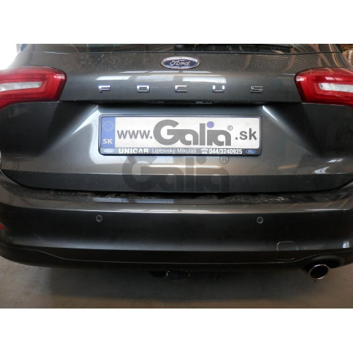 F135C GALIA Полностью оцинкованный фаркоп на Ford Focus 4 универсал 2018-. Тип шара: C (горизонтальный съемный). Невидимый вырез бампера. Нагрузки: 1800/100 кг, масса фаркопа 16,47 кг