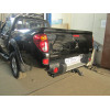 FA 0857-E Бизон Фаркоп на Mitsubishi L200 Long (удлиненный) 2013-2015 без подрезки бампера. Тип шара: E (легкосъемный шар под квадрат). Нагрузки: 3500/120 кг. Не комплектуется электрикой