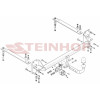 H-044 STEINHOF Фаркоп на Honda Civic хетчбек 5 дверей 2017-2022. Требуется подрезка бампера. Тип шара: A. Нагрузки: 1500/100 кг, масса фаркопа 19,5 кг (без электрики в комплекте)