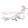 H-233 STEINHOF Фаркоп на Hyundai i10 2008-2011 (без снятия и подрезки бампера), Hyundai i10 2011-2013 (требуется подрезка бампера). Тип шара: AH (горизонтальное быстросъемное крепление шара на ключе). Нагрузки: 800/32 кг, масса фаркопа 18 кг (без электрик