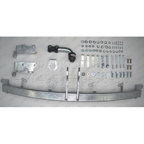 H069A GALIA Полностью оцинкованный фаркоп на Hyundai Santa Fe 2006-2012, Kia Sorento 2009-2012. Тип шара: A. Подрезка бампера. Нагрузки: 2500/100 кг, масса фаркопа 19,02 кг