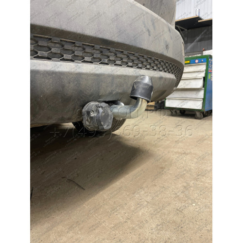 H069A GALIA Полностью оцинкованный фаркоп на Hyundai Santa Fe 2006-2012, Kia Sorento 2009-2012. Тип шара: A. Подрезка бампера. Нагрузки: 2500/100 кг, масса фаркопа 19,02 кг