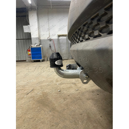 H069A GALIA Полностью оцинкованный фаркоп на Hyundai Santa Fe 2006-2012, Kia Sorento 2009-2012. Тип шара: A. Подрезка бампера. Нагрузки: 2500/100 кг, масса фаркопа 19,02 кг