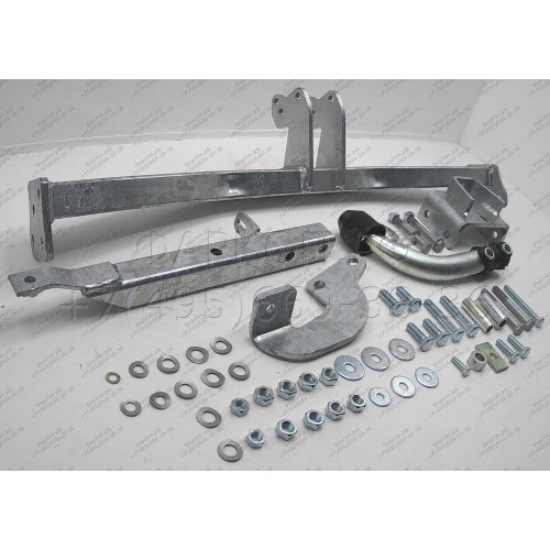 H079A GALIA Полностью оцинкованный фаркоп на Honda Jazz 2008-2014, Honda Fit 2008-2013. Тип шара: A. Невидимый вырез бампера. Нагрузки: 1100/82 кг, масса фаркопа 17,01 кг