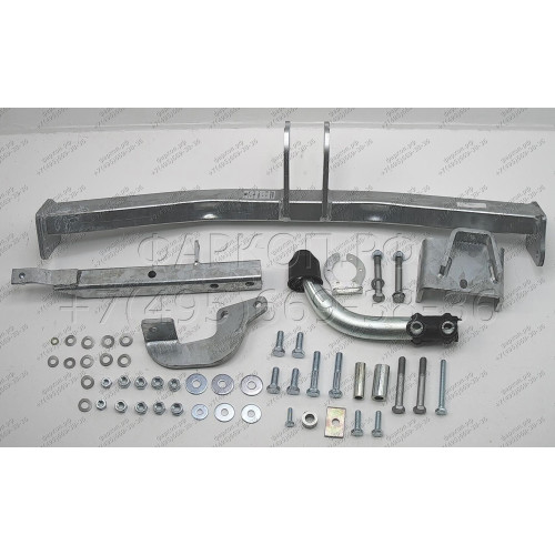 H079A GALIA Полностью оцинкованный фаркоп на Honda Jazz 2008-2014, Honda Fit 2008-2013. Тип шара: A. Невидимый вырез бампера. Нагрузки: 1100/82 кг, масса фаркопа 17,01 кг