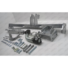H079A GALIA Полностью оцинкованный фаркоп на Honda Jazz 2008-2014, Honda Fit 2008-2013. Тип шара: A. Невидимый вырез бампера. Нагрузки: 1100/82 кг, масса фаркопа 17,01 кг