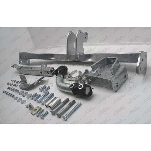 H079A GALIA Полностью оцинкованный фаркоп на Honda Jazz 2008-2014, Honda Fit 2008-2013. Тип шара: A. Невидимый вырез бампера. Нагрузки: 1100/82 кг, масса фаркопа 17,01 кг