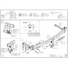 H082A GALIA Полностью оцинкованный фаркоп на Honda Civic хетчбек 5 дверей 2006-2012, 2 выхлопные трубы. Тип шара: A. Подрезка бампера. Нагрузки: 1500/75 кг, масса фаркопа 14,82 кг