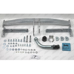 H082A GALIA Полностью оцинкованный фаркоп на Honda Civic хетчбек 5 дверей 2006-2012, 2 выхлопные трубы. Тип шара: A. Подрезка бампера. Нагрузки: 1500/75 кг, масса
