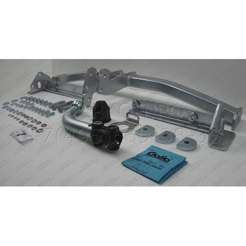 H082A GALIA Полностью оцинкованный фаркоп на Honda Civic хетчбек 5 дверей 2006-2012, 2 выхлопные трубы. Тип шара: A. Подрезка бампера. Нагрузки: 1500/75 кг, масса фаркопа 14,82 кг