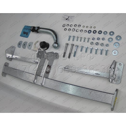 H082A GALIA Полностью оцинкованный фаркоп на Honda Civic хетчбек 5 дверей 2006-2012, 2 выхлопные трубы. Тип шара: A. Подрезка бампера. Нагрузки: 1500/75 кг, масса