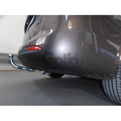 H088A GALIA Полностью оцинкованный фаркоп на Hyundai i30 универсал 2012-2017, Kia Ceed универсал 2012-2018. Подрозетник убирается за бампер. Тип шара: A. Невидимый вырез бампера. Нагрузки: 1500/80 кг, масса фаркопа 15,62 кг