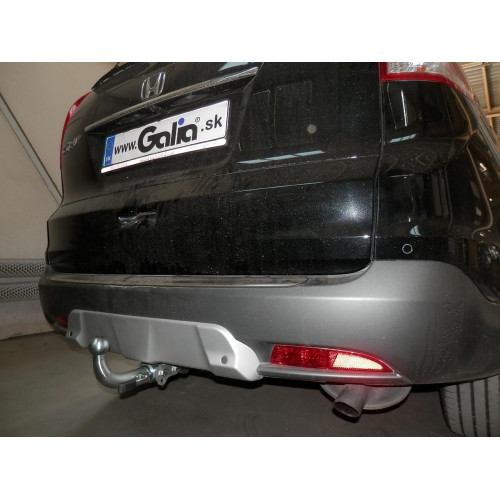 H089C GALIA Полностью оцинкованный фаркоп на Honda CR-V IV 2012-2017. Подрозетник убирается за бампер. Тип шара: C (горизонтальный съемный). Невидимый вырез бампера. Нагрузки: 2000/100 кг, масса фаркопа 19,27 кг