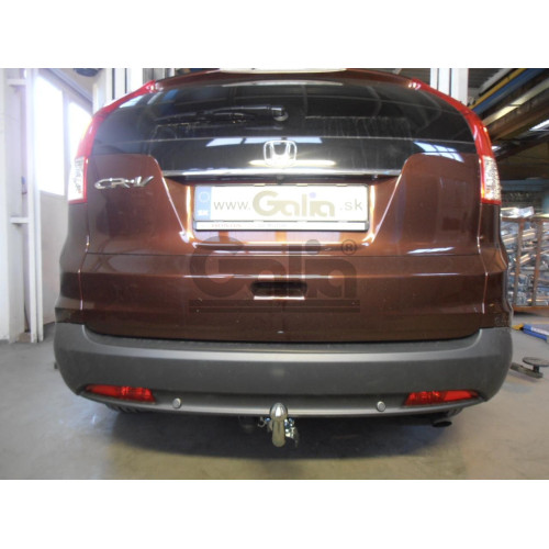 H089C GALIA Полностью оцинкованный фаркоп на Honda CR-V IV 2012-2017. Подрозетник убирается за бампер. Тип шара: C (горизонтальный съемный). Невидимый вырез бампера. Нагрузки: 2000/100 кг, масса фаркопа 19,27 кг