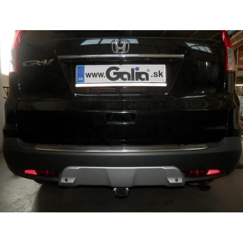 H089C GALIA Полностью оцинкованный фаркоп на Honda CR-V IV 2012-2017. Подрозетник убирается за бампер. Тип шара: C (горизонтальный съемный). Невидимый вырез бампера. Нагрузки: 2000/100 кг, масса фаркопа 19,27 кг