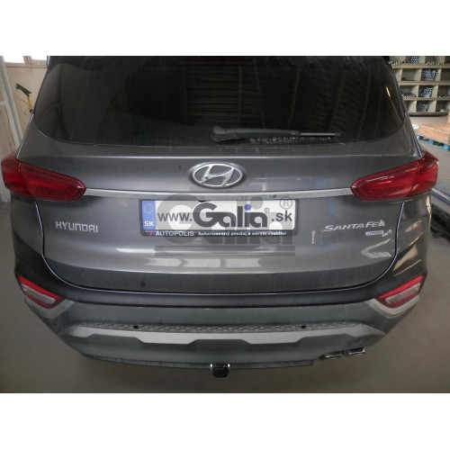 H091C GALIA Полностью оцинкованный фаркоп на Hyundai Santa Fe 2012-2018, 2018-2021, Kia Sorento 2012-2015, 2015-2020. Подрозетник убирается за бампер. Тип шара: C (горизонтальный съемный). Подрезка бампера. Нагрузки: 2600/120 кг, масса фаркопа 18,57 кг