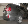 H091C GALIA Полностью оцинкованный фаркоп на Hyundai Santa Fe 2012-2018, 2018-2021, Kia Sorento 2012-2015, 2015-2020. Подрозетник убирается за бампер. Тип шара: C (горизонтальный съемный). Подрезка бампера. Нагрузки: 2600/120 кг, масса фаркопа 18,57 кг