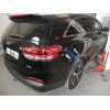 H091C GALIA Полностью оцинкованный фаркоп на Hyundai Santa Fe 2012-2018, 2018-2021, Kia Sorento 2012-2015, 2015-2020. Подрозетник убирается за бампер. Тип шара: C (горизонтальный съемный). Подрезка бампера. Нагрузки: 2600/120 кг, масса фаркопа 18,57 кг