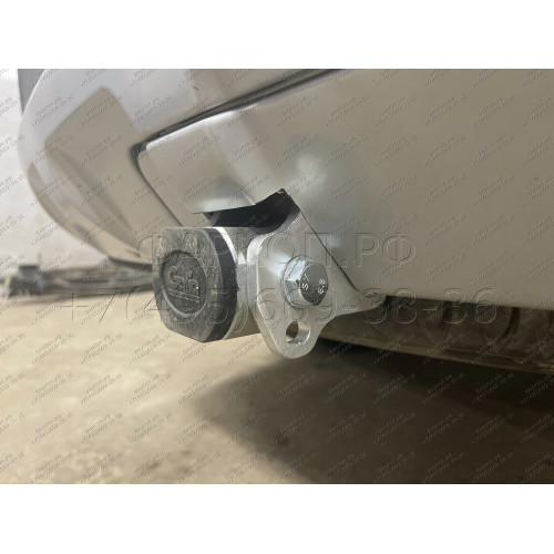 H091C GALIA Полностью оцинкованный фаркоп на Hyundai Santa Fe 2012-2018, 2018-2021, Kia Sorento 2012-2015, 2015-2020. Подрозетник убирается за бампер. Тип шара: C (горизонтальный съемный). Подрезка бампера. Нагрузки: 2600/120 кг, масса фаркопа 18,57 кг