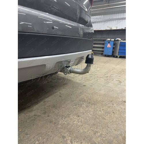 H091C GALIA Полностью оцинкованный фаркоп на Hyundai Santa Fe 2012-2018, 2018-2021, Kia Sorento 2012-2015, 2015-2020. Подрозетник убирается за бампер. Тип шара: C (горизонтальный съемный). Подрезка бампера. Нагрузки: 2600/120 кг, масса фаркопа 18,57 кг