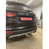 H091C GALIA Полностью оцинкованный фаркоп на Hyundai Santa Fe 2012-2018, 2018-2021, Kia Sorento 2012-2015, 2015-2020. Подрозетник убирается за бампер. Тип шара: C (горизонтальный съемный). Подрезка бампера. Нагрузки: 2600/120 кг, масса фаркопа 18,57 кг