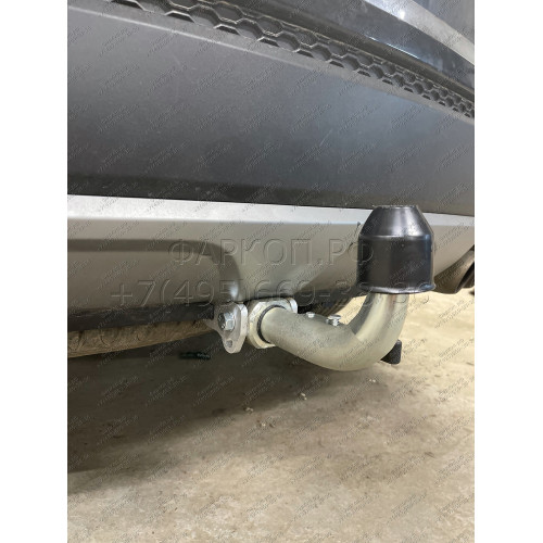 H091C GALIA Полностью оцинкованный фаркоп на Hyundai Santa Fe 2012-2018, 2018-2021, Kia Sorento 2012-2015, 2015-2020. Подрозетник убирается за бампер. Тип шара: C (горизонтальный съемный). Подрезка бампера. Нагрузки: 2600/120 кг, масса фаркопа 18,57 кг