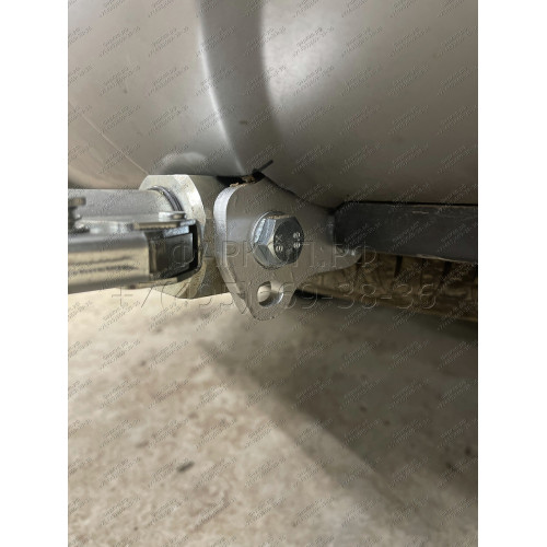 H091C GALIA Полностью оцинкованный фаркоп на Hyundai Santa Fe 2012-2018, 2018-2021, Kia Sorento 2012-2015, 2015-2020. Подрозетник убирается за бампер. Тип шара: C (горизонтальный съемный). Подрезка бампера. Нагрузки: 2600/120 кг, масса фаркопа 18,57 кг