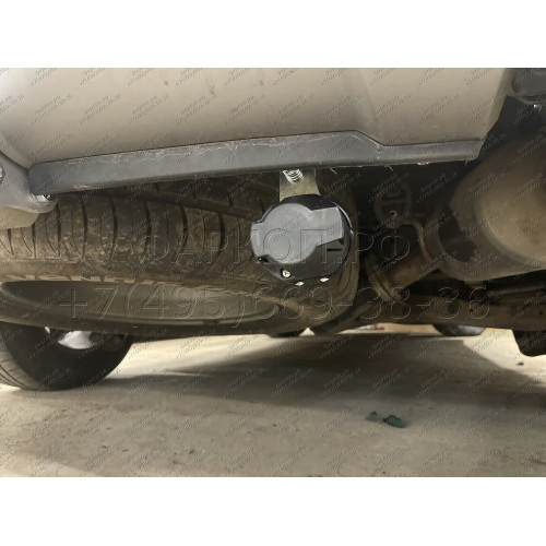 H091C GALIA Полностью оцинкованный фаркоп на Hyundai Santa Fe 2012-2018, 2018-2021, Kia Sorento 2012-2015, 2015-2020. Подрозетник убирается за бампер. Тип шара: C (горизонтальный съемный). Подрезка бампера. Нагрузки: 2600/120 кг, масса фаркопа 18,57 кг