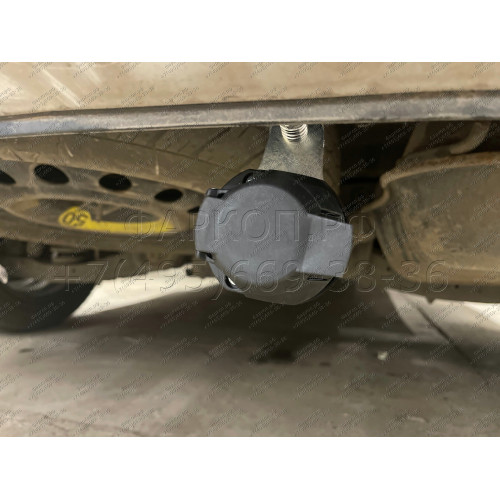H091C GALIA Полностью оцинкованный фаркоп на Hyundai Santa Fe 2012-2018, 2018-2021, Kia Sorento 2012-2015, 2015-2020. Подрозетник убирается за бампер. Тип шара: C (горизонтальный съемный). Подрезка бампера. Нагрузки: 2600/120 кг, масса фаркопа 18,57 кг