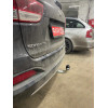 H091C GALIA Полностью оцинкованный фаркоп на Hyundai Santa Fe 2012-2018, 2018-2021, Kia Sorento 2012-2015, 2015-2020. Подрозетник убирается за бампер. Тип шара: C (горизонтальный съемный). Подрезка бампера. Нагрузки: 2600/120 кг, масса фаркопа 18,57 кг