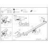 H099A GALIA Полностью оцинкованный фаркоп на Hyundai Elantra 2011-2016. Подрозетник убирается за бампер. Требуется невидимая подрезка бампера. Тип шара: A. Нагрузки: 1500/80 кг, масса фаркопа 14,42 кг