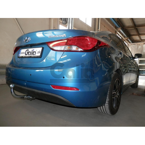 H099A GALIA Полностью оцинкованный фаркоп на Hyundai Elantra 2011-2016. Подрозетник убирается за бампер. Требуется невидимая подрезка бампера. Тип шара: A. Нагрузки: 1500/80 кг, масса фаркопа 14,42 кг