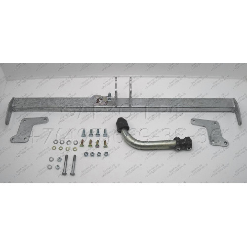 H099A GALIA Полностью оцинкованный фаркоп на Hyundai Elantra 2011-2016. Подрозетник убирается за бампер. Требуется невидимая подрезка бампера. Тип шара: A. Нагрузки: 1500/80 кг, масса фаркопа 14,42 кг
