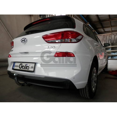 H106C GALIA Полностью оцинкованный фаркоп на Hyundai i30 хетчбек 3/5 дверей, в т.ч. AdBlue 2018-. Тип шара: C (горизонтальный съемный). Установка без выреза бампера. Нагрузки: 1600/85 кг, масса фаркопа 14,87 кг