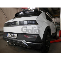 H110C GALIA Полностью оцинкованный фаркоп на Hyundai Ioniq 5 2021-. Тип шара: C (горизонтальный съемный). Невидимый вырез бампера. Нагрузки: 1600/100 кг, масса ф