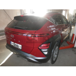 H117A GALIA Полностью оцинкованный фаркоп на Hyundai Kona 2023-. Тип шара: A. Установка без снятия и выреза бампера. Нагрузки: 1400/80 кг, масса фаркопа 15,12 кг