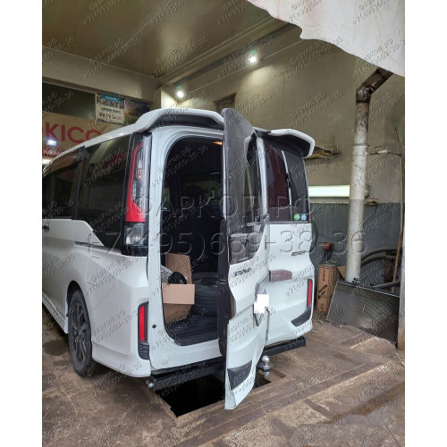 H.H10.E HALTY Фаркоп на Honda Stepwagon 2WD/4WD, в т.ч. Spada, в т.ч. Hybrid 2015-2022. Открытие двери только при снятом крюке без подрезки бампера. Тип шара: E. Нагрузки: 1300/75 кг, масса фаркопа 24,6 кг