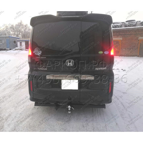 H.H10.E HALTY Фаркоп на Honda Stepwagon 2WD/4WD, в т.ч. Spada, в т.ч. Hybrid 2015-2022. Открытие двери только при снятом крюке без подрезки бампера. Тип шара: E. Нагрузки: 1300/75 кг, масса фаркопа 24,6 кг